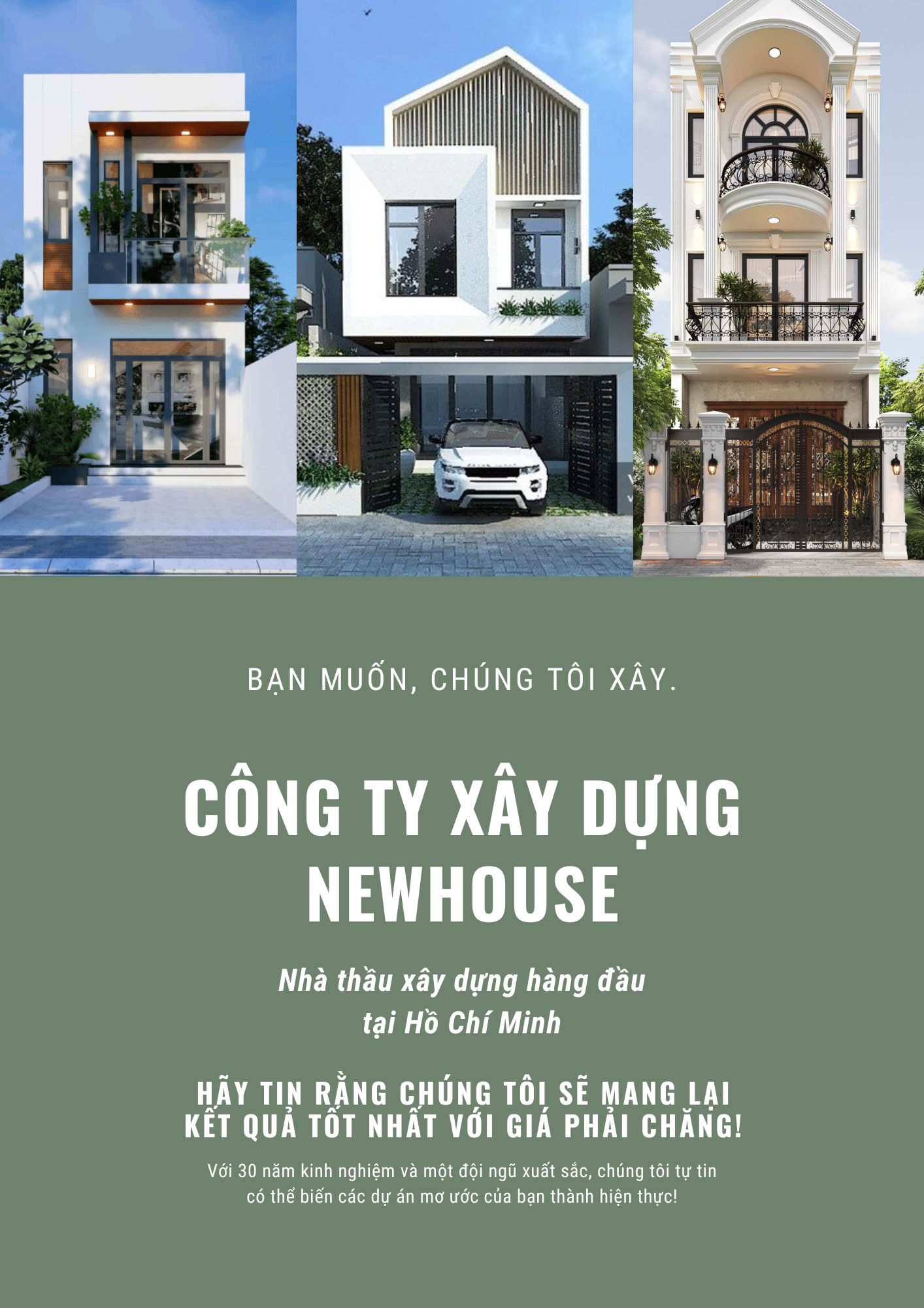 Mẫu tờ rơi công ty xây dựng đẹp