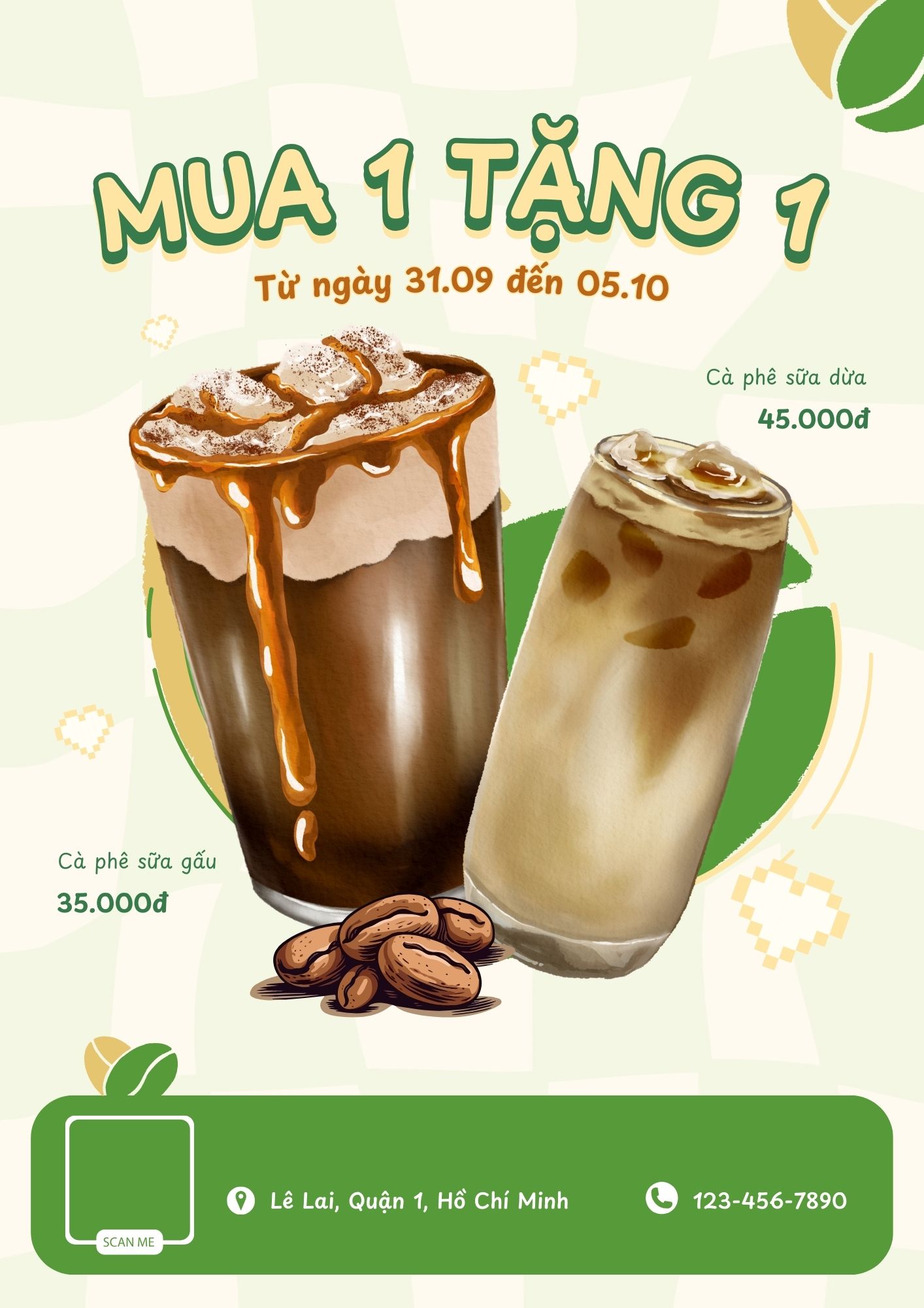 Mẫu tờ rơi quán cafe đẹp