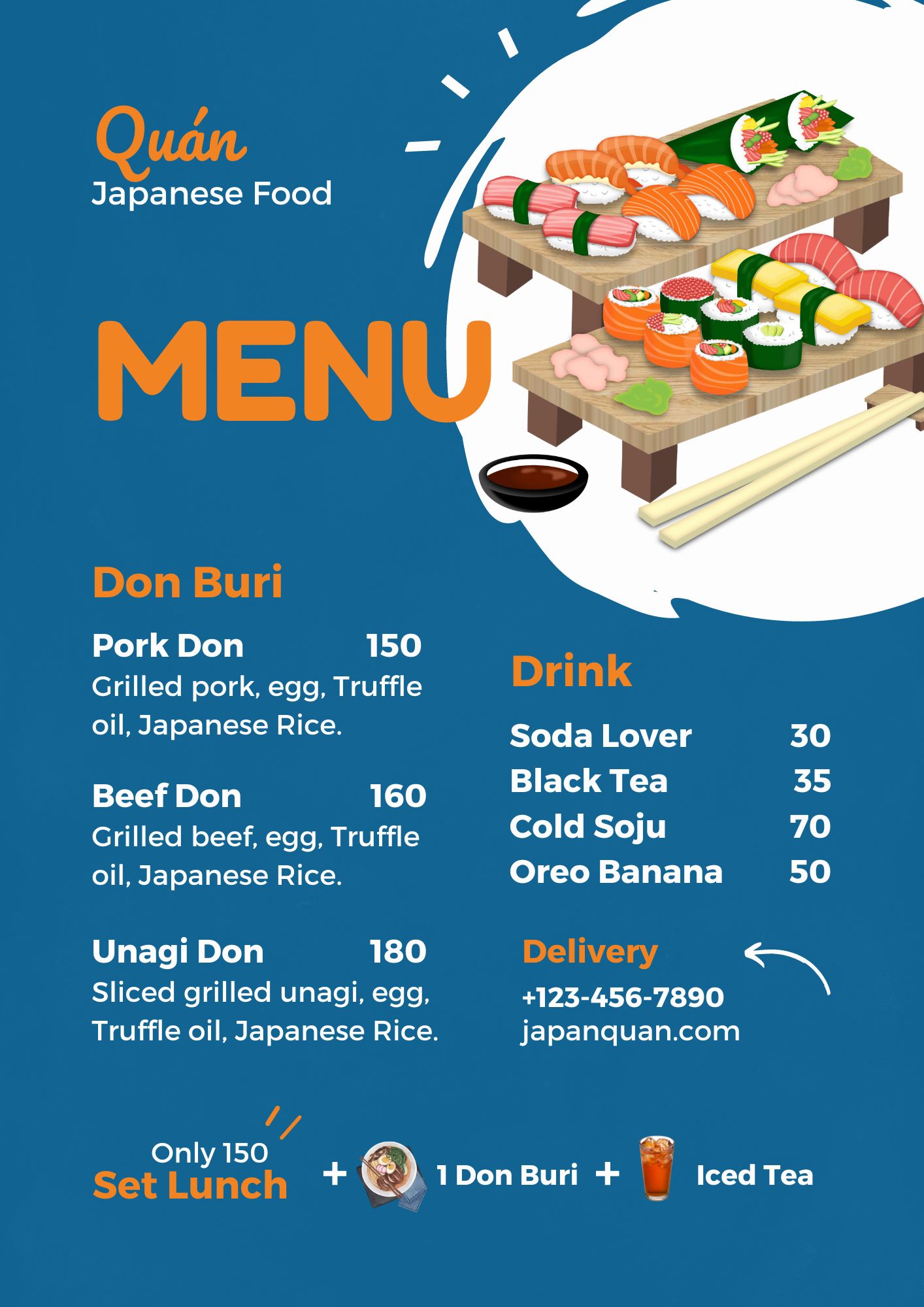 Menu nhựa cho quán ăn