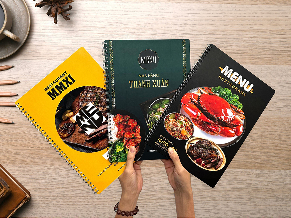 Mẫu menu thực đơn nhà hàng Thanh Xuân