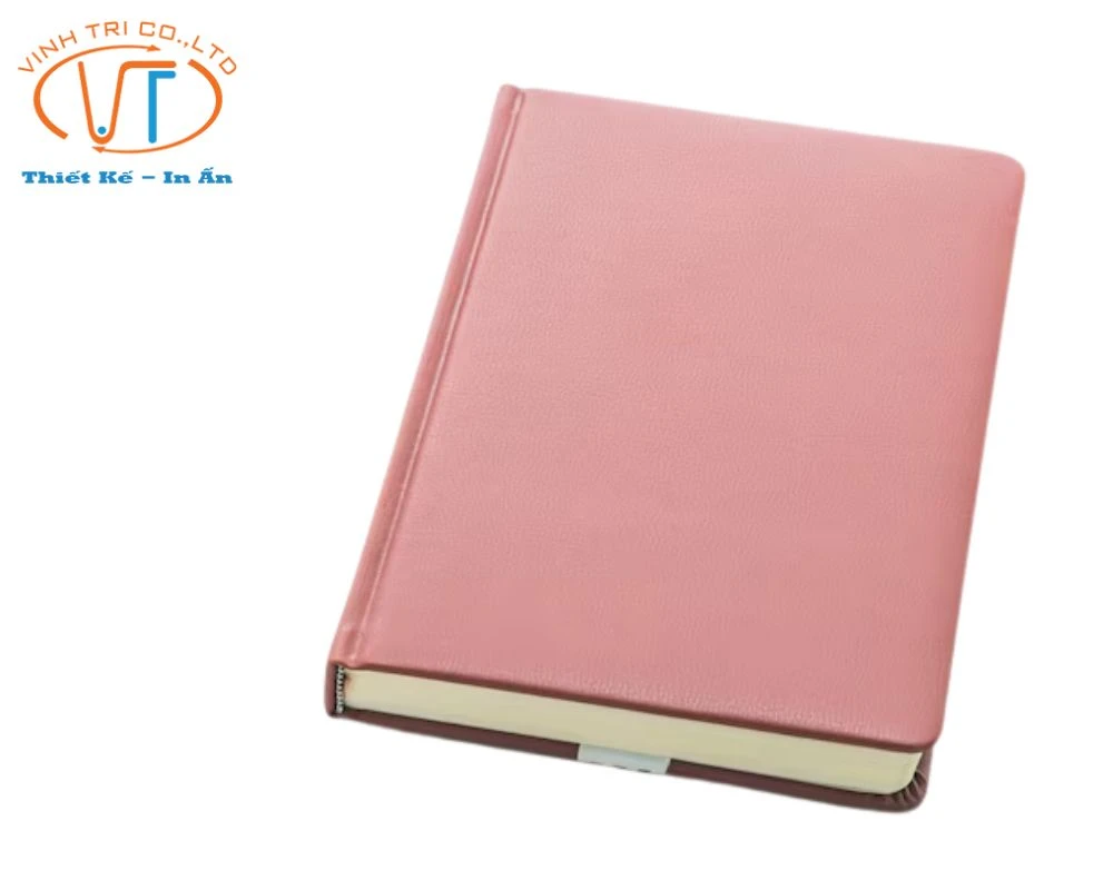 Sổ Tay Bồi Bìa Cứng Cao Cấp màu hồng