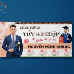 Mẫu banner lễ tốt nghiệp Nguyễn Minh Khang