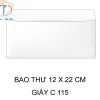 Phong bì 12x22 có quy cách in riêng với kích thước tiêu chuẩn