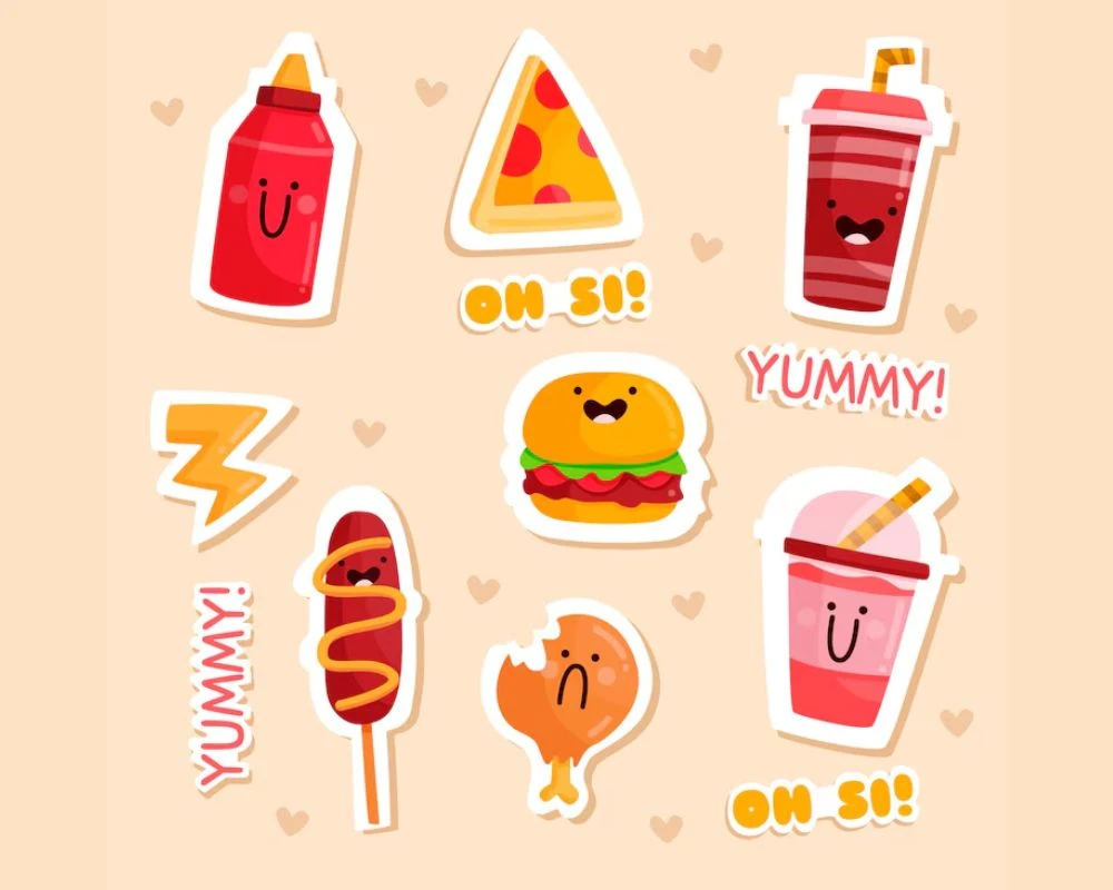 Sticker Đồ Ăn Vặt