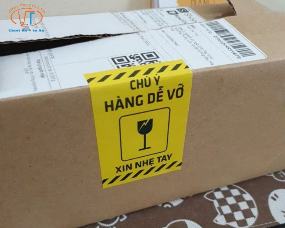 Tem cảnh báo hàng dễ vỡ