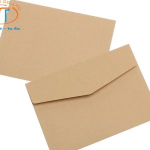 Bao thư làm bằng giấy Kraft thường sẽ có màu nâu tự nhiên