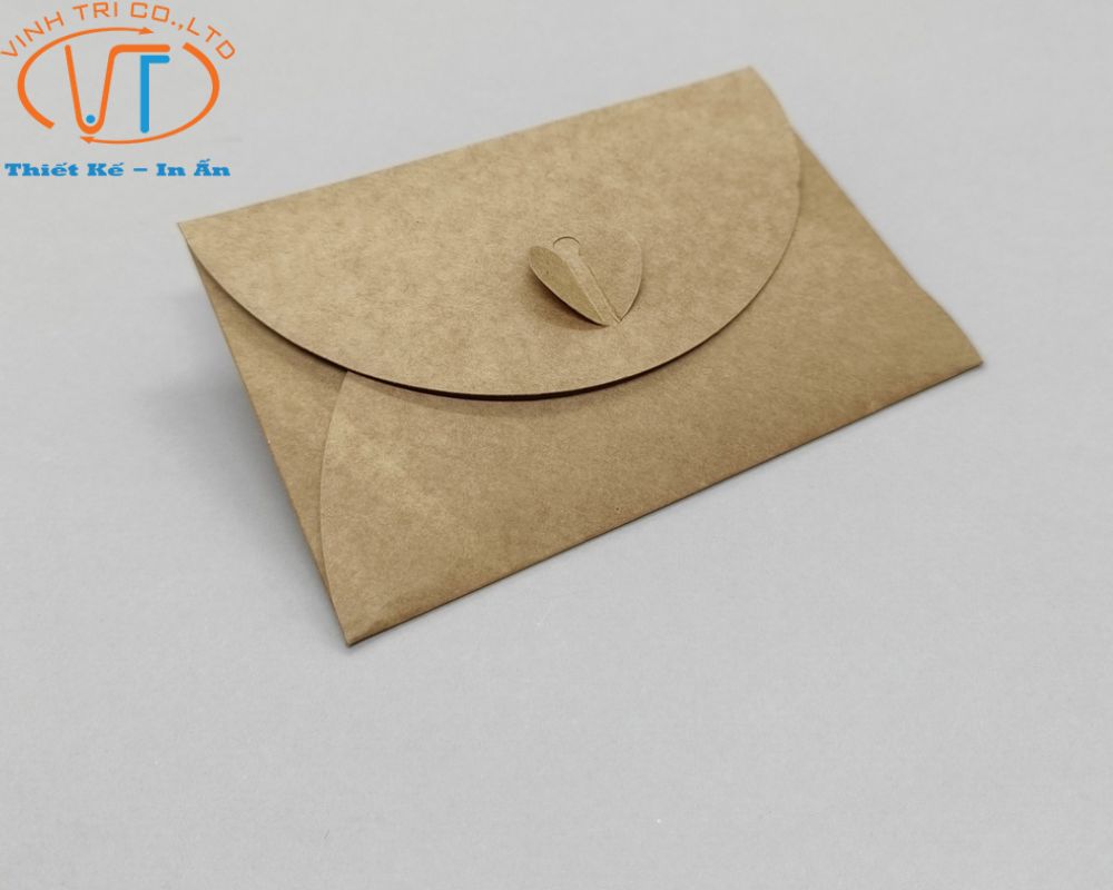 Mẫu bao thư giấy Kraft với kiểu dáng độc lạ