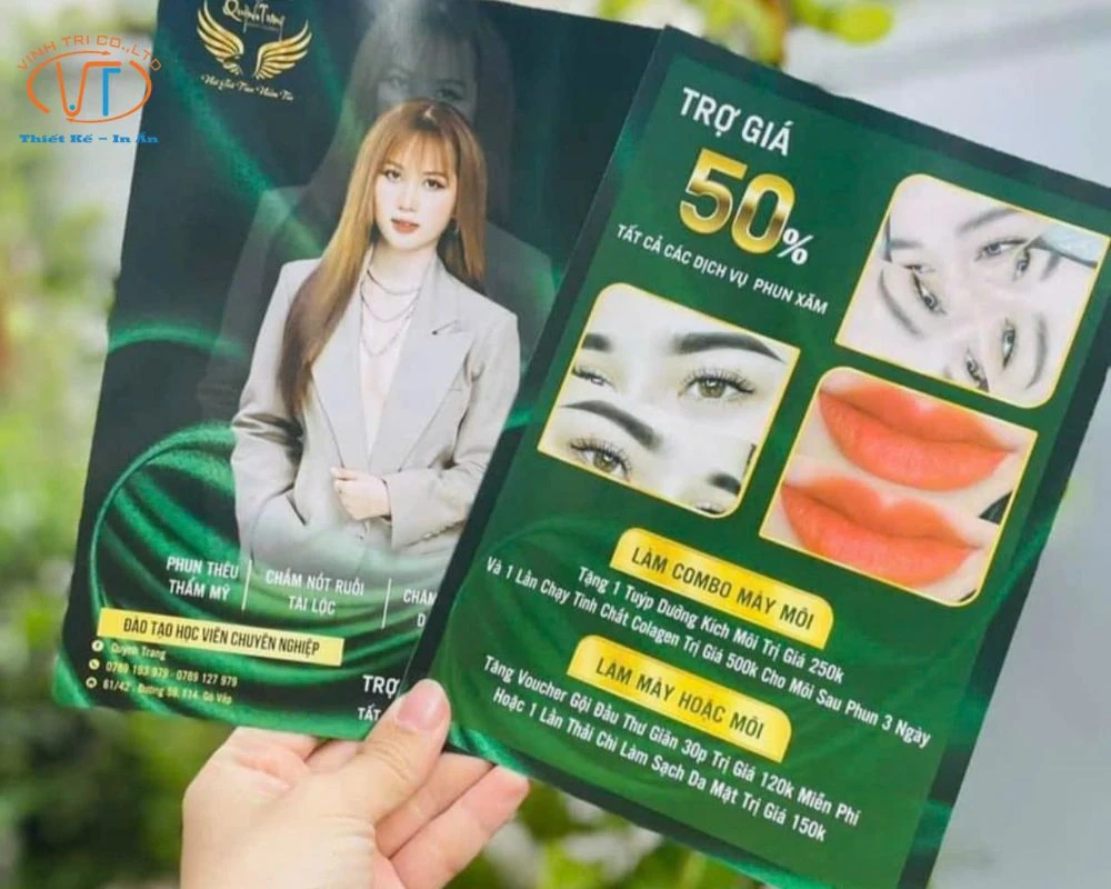 Tờ rơi ngành thẩm mỹ, làm đẹp