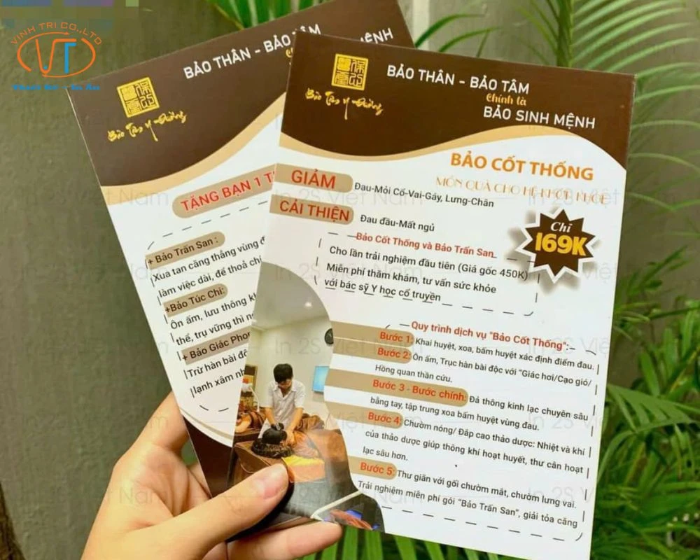 Tờ rơi đơn vị massage