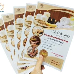 Tờ rơi A5 beauty and Spa