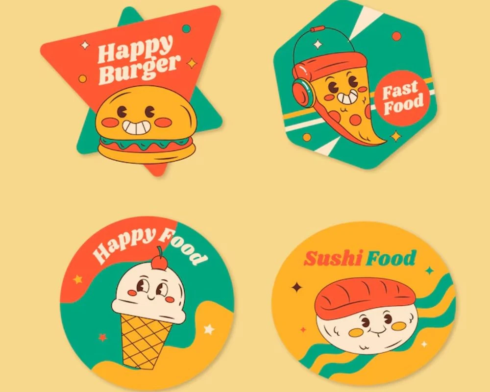 Mẫu sticker dễ thương