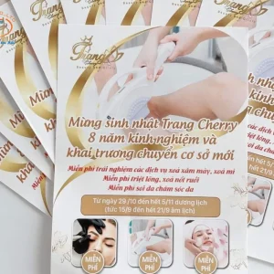 Mẫu tờ rơi mừng sinh nhật, giảm giá ưu đãi