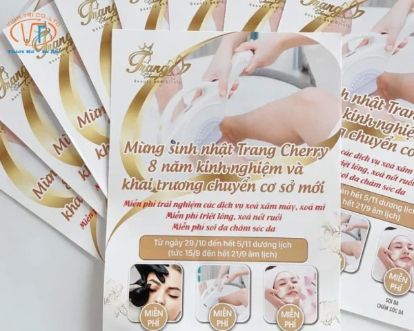 Mẫu tờ rơi mừng sinh nhật, giảm giá ưu đãi