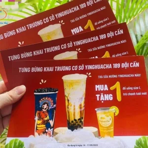 Mẫu tờ rơi khuyến mãi nước uống