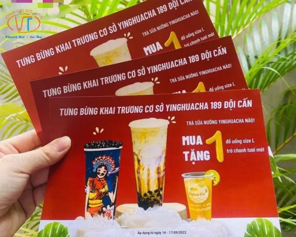 Mẫu tờ rơi khuyến mãi nước uống