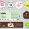 Tem mỹ phẩm luôn chứa những thông tin cần thiết với nhiều kích cỡ và hình dáng khác nhau