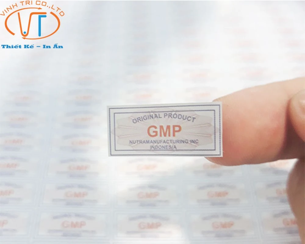 Loại tem vỡ niêm phong làm bằng decal vỡ