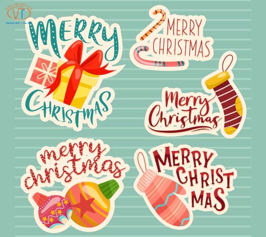 Sticker Merry Chrismas