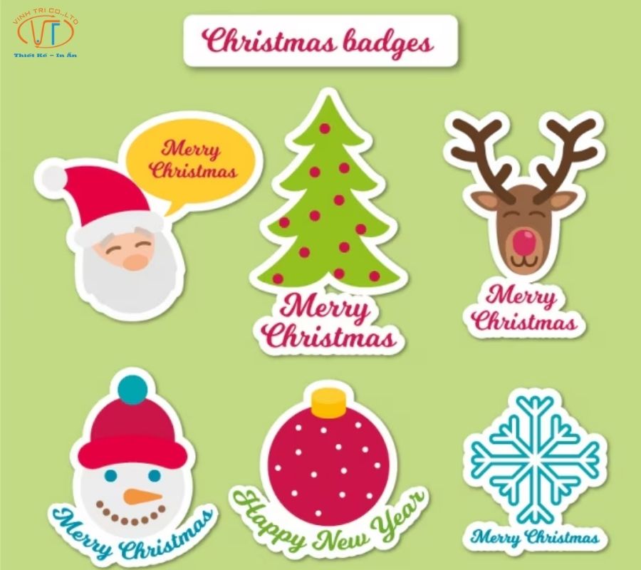 Mẫu sticker chúc mừng giáng sinh