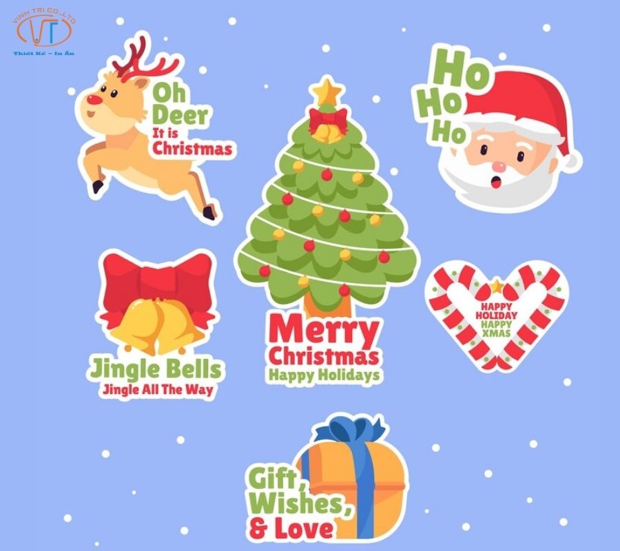 Sticker trang trí cho noel