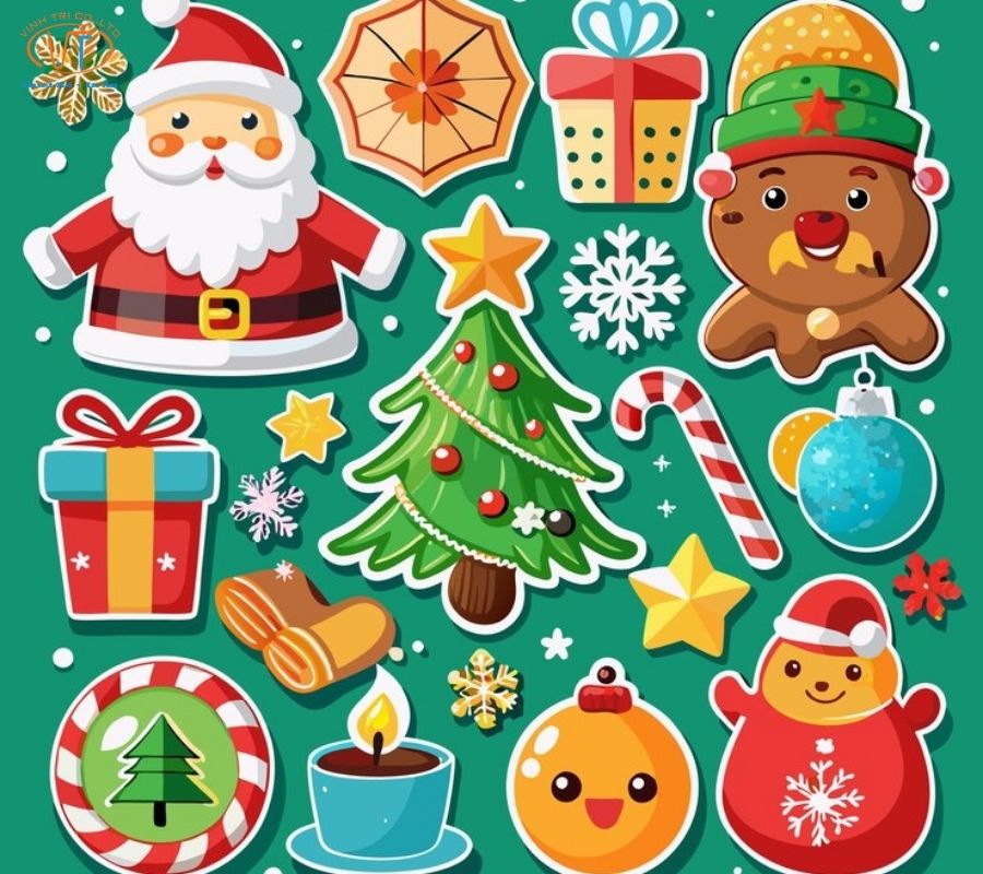 Sticker đẹp, ấn tượng cho giáng sinh