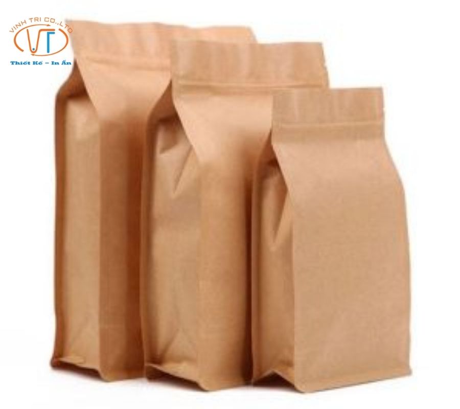 Túi đựng trà kraft nâu