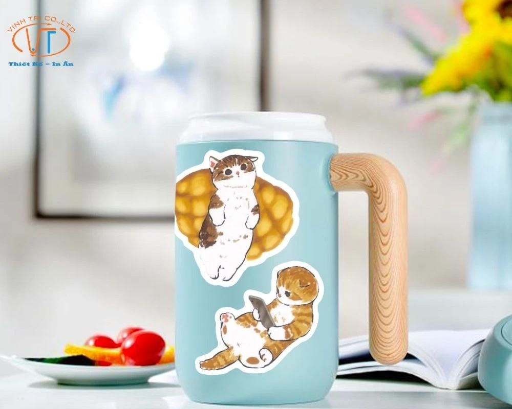 75+ Mẫu Nhãn Dán Sticker Mèo Cute, Cực Đáng Yêu