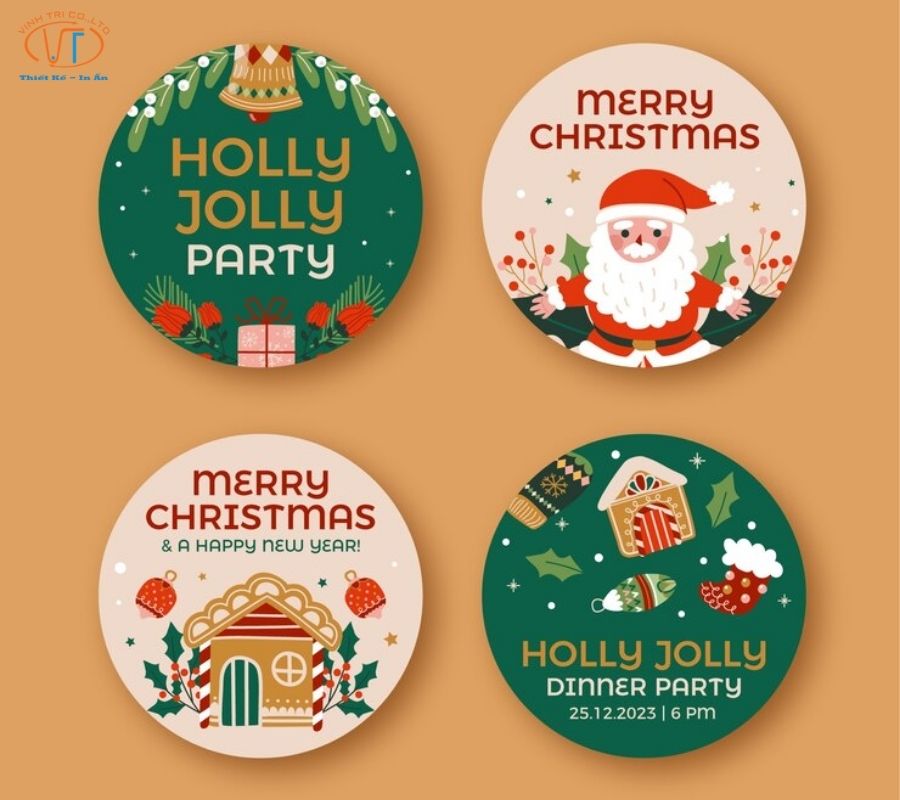 Sticker noel giấy