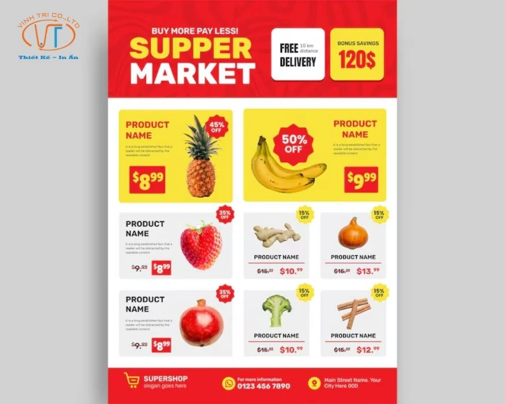 20+ Mẫu Tờ Rơi Siêu Thị Đẹp Mắt, Ấn Tượng