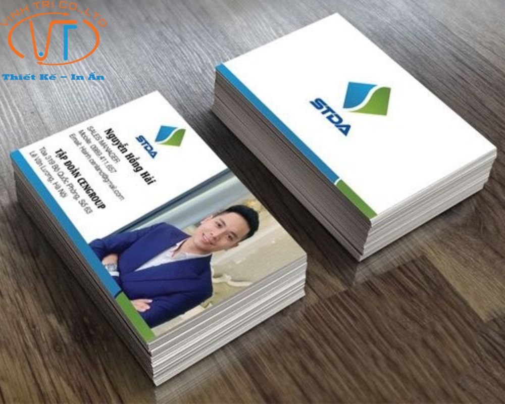 Mẫu card visit nhân viên kinh doanh có hình ảnh và thông tin cơ bản