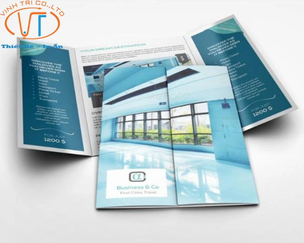 Loại brochure gấp 3 Gate - fold