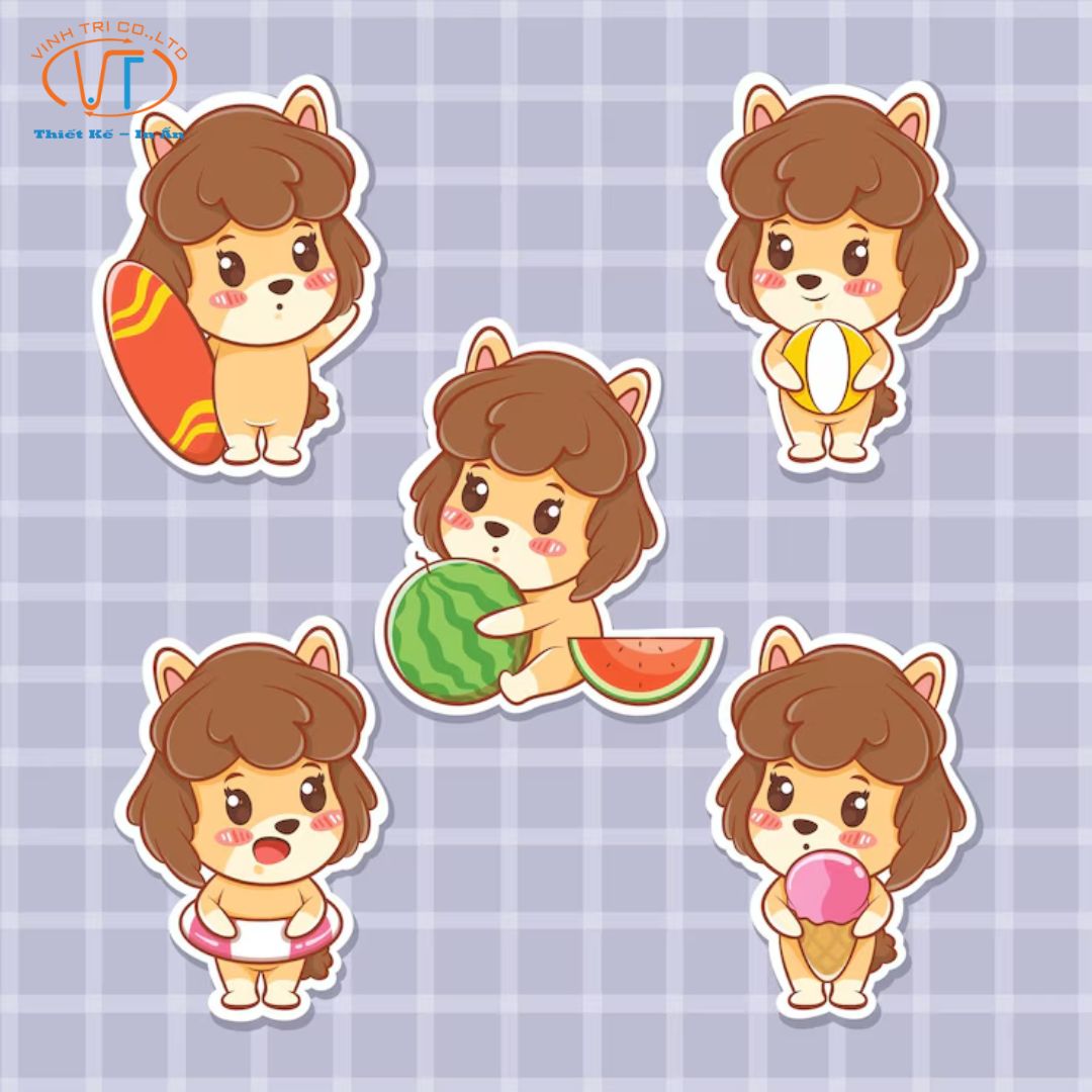 Sticker cậu bé sư tử