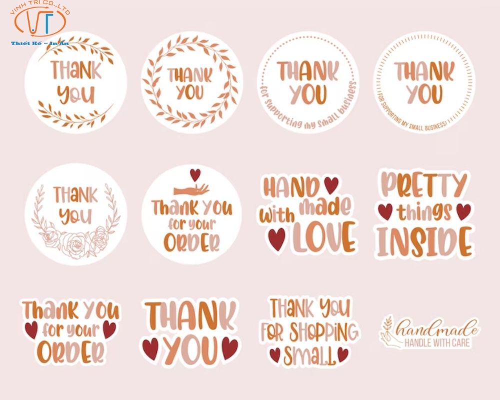 Mẫu sticker cảm ơn đẹp