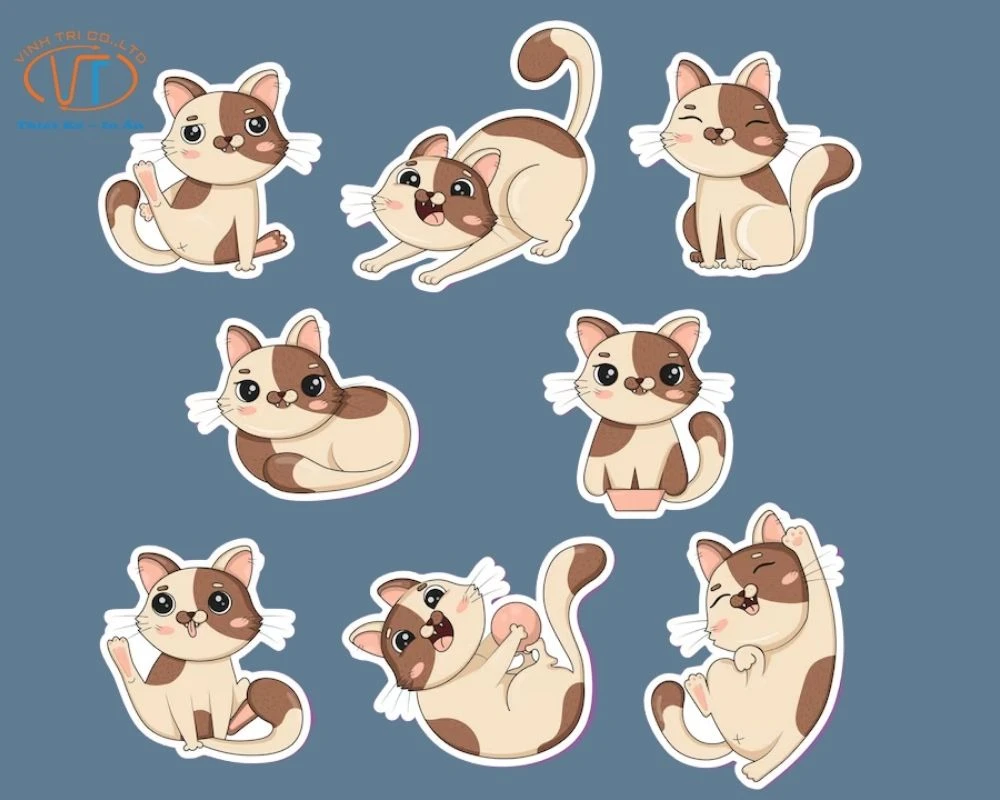 75+ Mẫu Nhãn Dán Sticker Mèo Cute, Cực Đáng Yêu