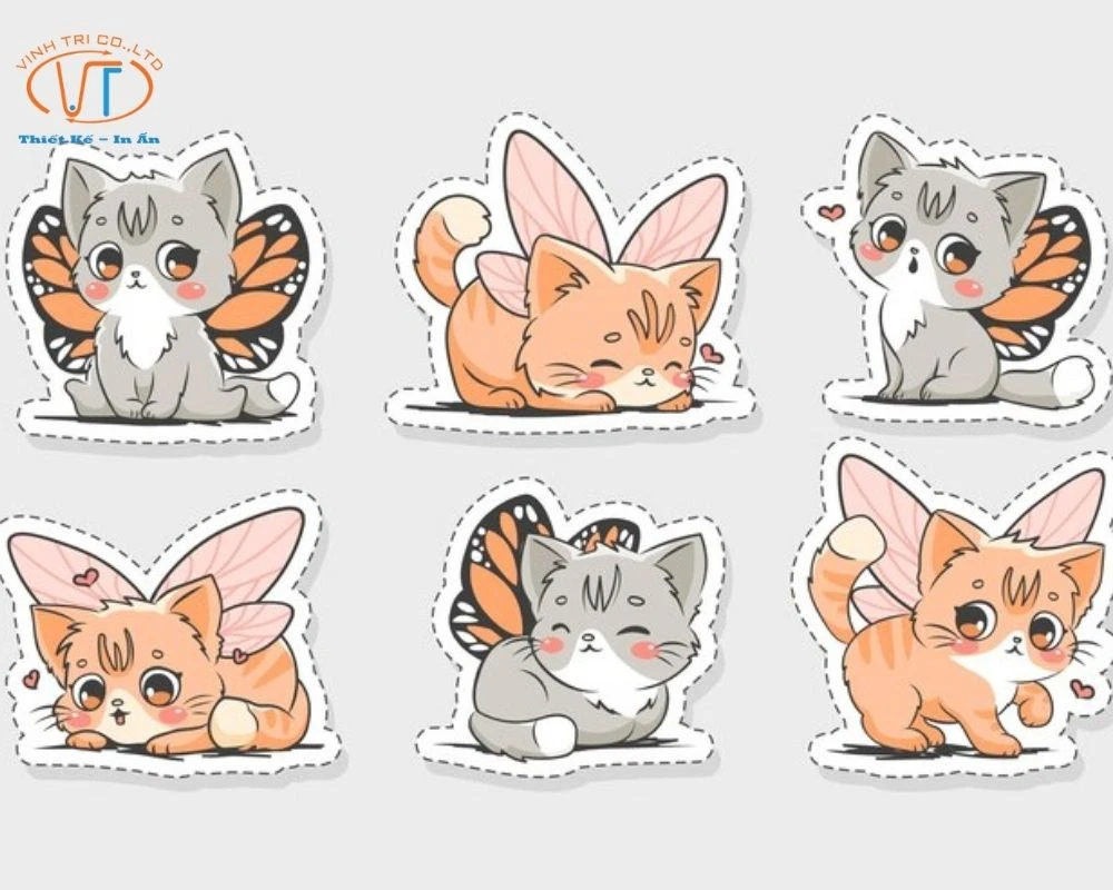 75+ Mẫu Nhãn Dán Sticker Mèo Cute, Cực Đáng Yêu