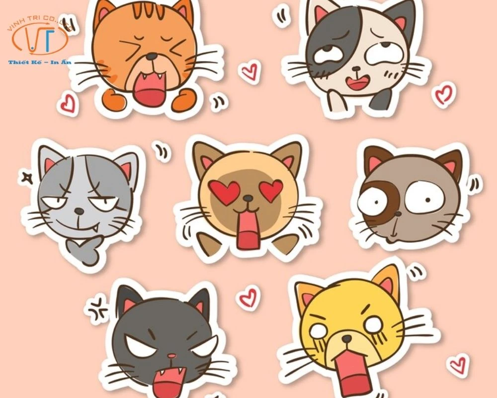 75+ Mẫu Nhãn Dán Sticker Mèo Cute, Cực Đáng Yêu