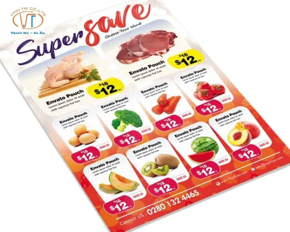 20+ Mẫu Tờ Rơi Siêu Thị Đẹp Mắt, Ấn Tượng