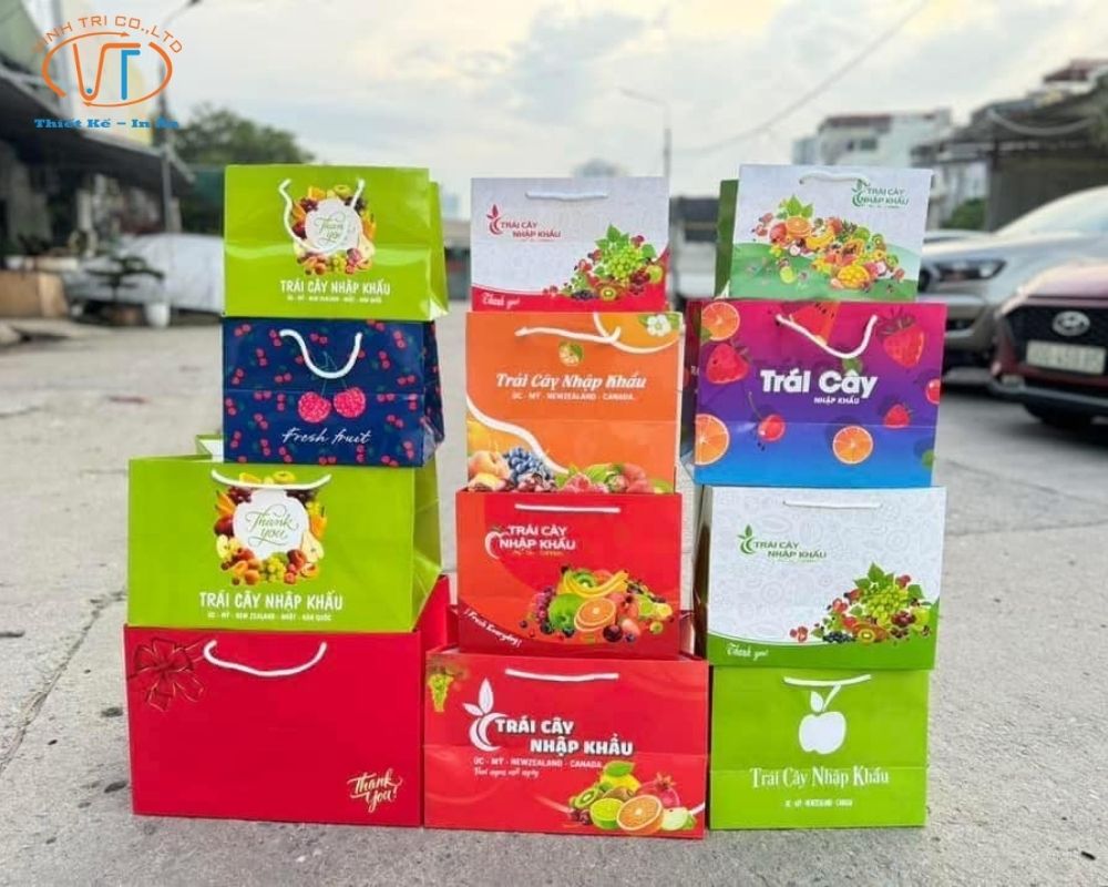 Các loại túi giấy đựng hoa quả