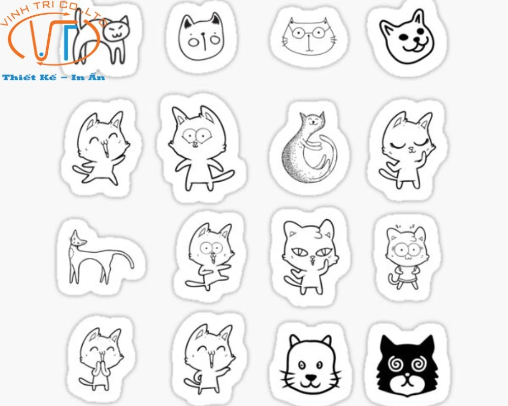 75+ Mẫu Sticker Cute Không Màu Đẹp, Ấn Tượng Và Dễ Thương