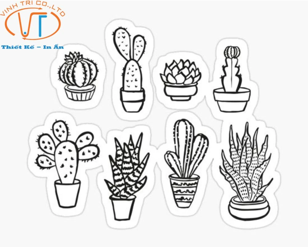 75+ Mẫu Sticker Cute Không Màu Đẹp, Ấn Tượng Và Dễ Thương