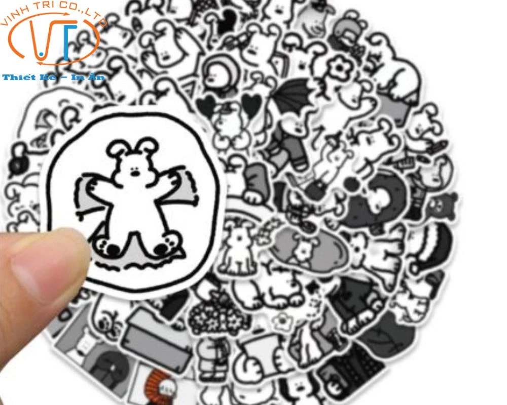75+ Mẫu Sticker Cute Không Màu Đẹp, Ấn Tượng Và Dễ Thương