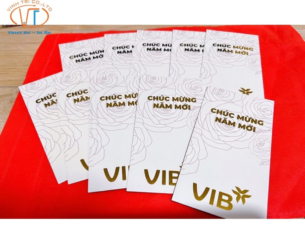 Bao lì xì ngân hàng với lời chúc