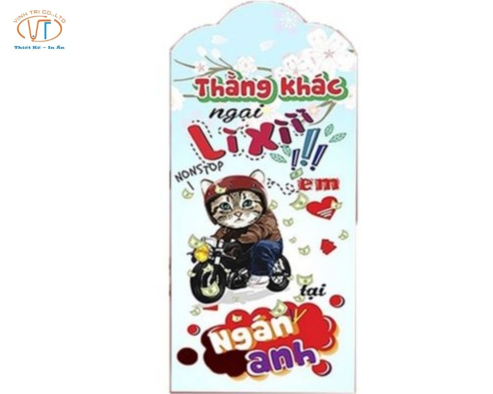 Bao lì xì với slogan hài hước