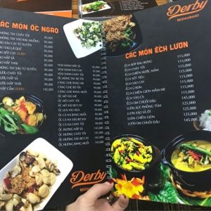 In Menu Bìa Cứng