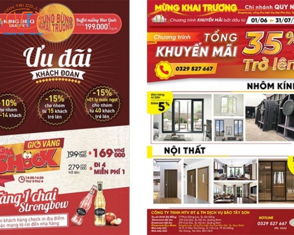 Tờ rơi khai trương mừng khuyến mãi