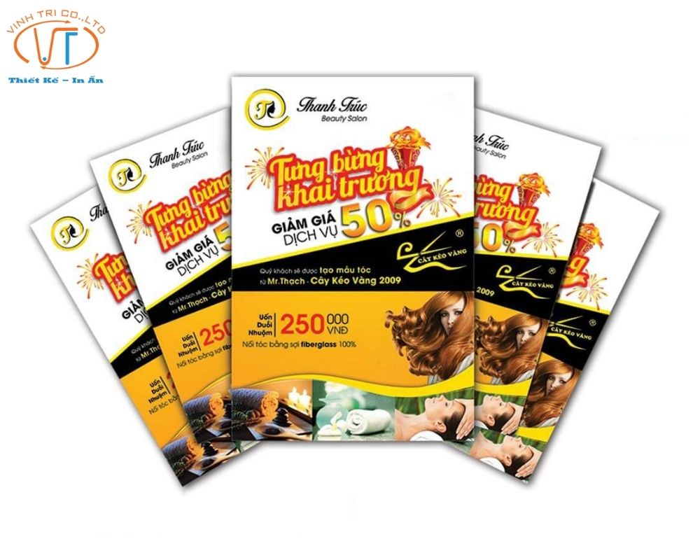 Mẫu tờ rơi khai trương thu hút người nhìn