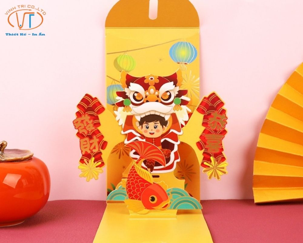 Mẫu bao lì xì 3D độc đáo