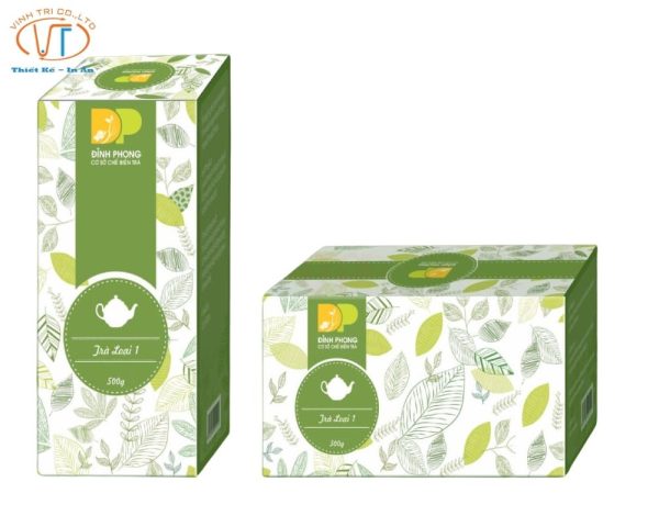 Mẫu hộp trà kích thước ngang và dọc