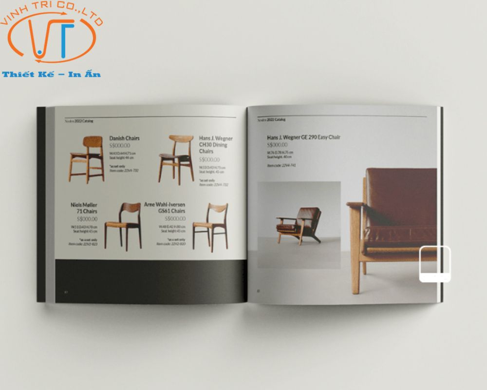 Thông qua các mẫu catalogue đồ nội thất, người mua hàng sẽ biết rõ hơn về các sản phẩm