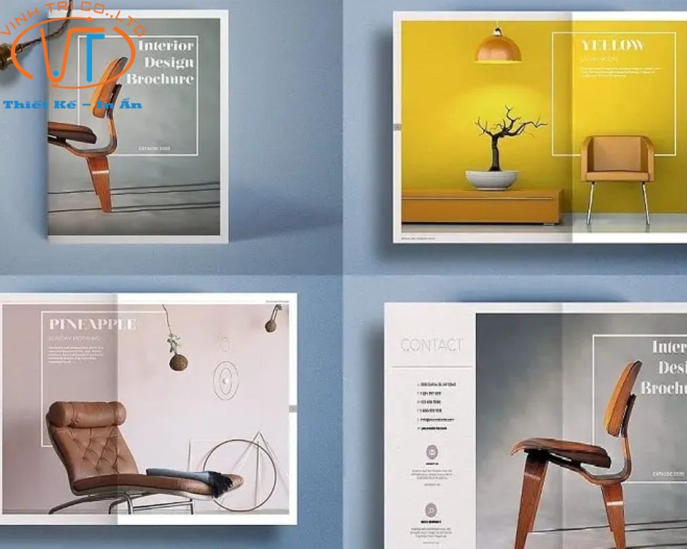 Mẫu catalogue đồ nội thất đẹp, mỗi trang là một sản phẩm